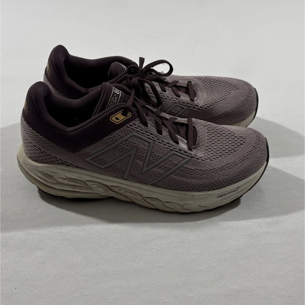 New Balance 860 v14 Running Shoes Womens Sneakers Purple Walking Sz 10 Mens 8.5